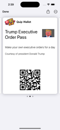 Picture of Executive Order Pass