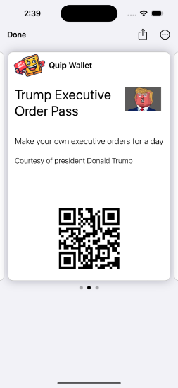 Picture of Executive Order Pass